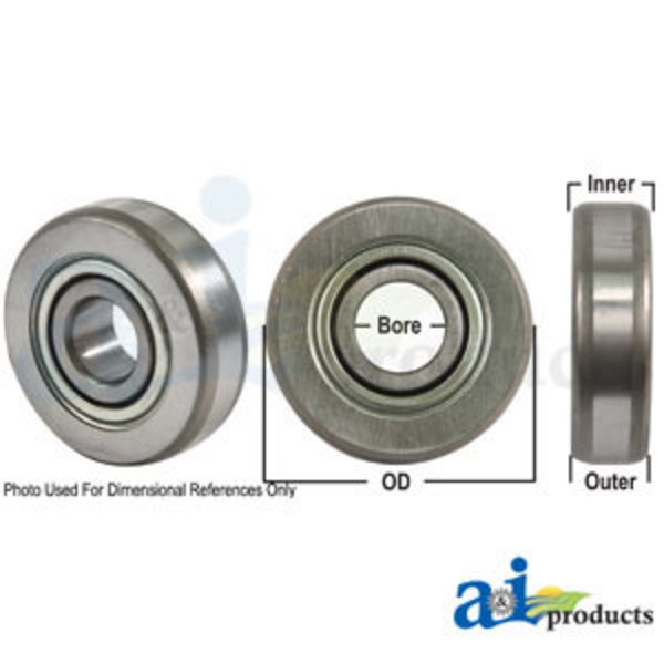 A & I Products Bearing, Ball; Special Cylindrical, Round Bore 2" x2" x1" A-203KRR2-P